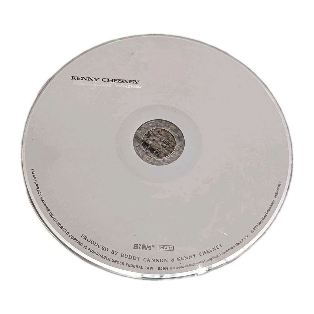 Kenny Chesney Hemingway's Whiskey CD 2010 Contemporary Country Disc Only
